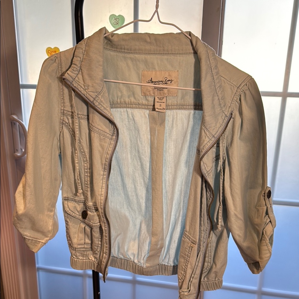 American Rag Green Utility Jacket Casual Style